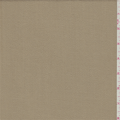 Camel Brown Wool Crepe