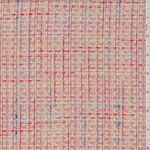 *1 1/2 YD PC--Pale Orange Multi Boucle