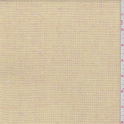 Yellow/Pink Heather Wool Blend Jacketing