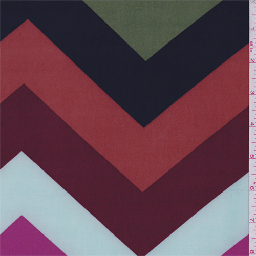 ITY Green Multi Chevron Jersey Knit