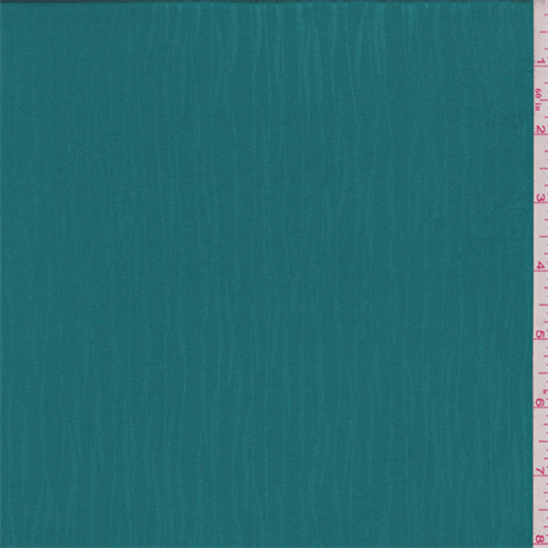 Jewel Green Wave Print Polyester Jersey Knit