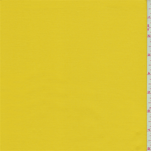 Bright Yellow Fine Line Stretch Twill