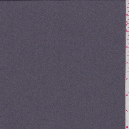 Dark Lavender Grey Polyester Crepe
