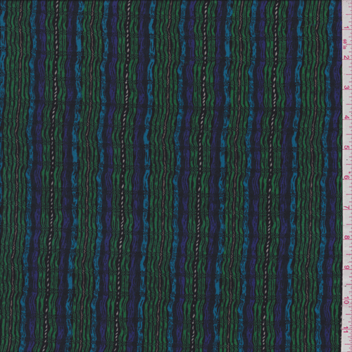 *3 1/2 YD PC--Blue/Green Stripe Lawn