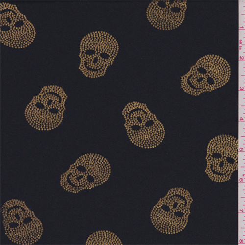 skull jersey fabric