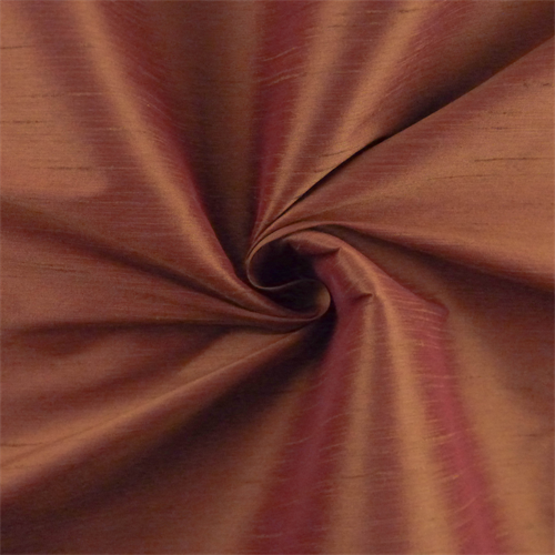 Sienna Brown Iridescent Shantung Home Decorating Fabric