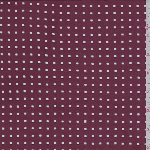 Pomegranate Laser Cut Microsuede Knit