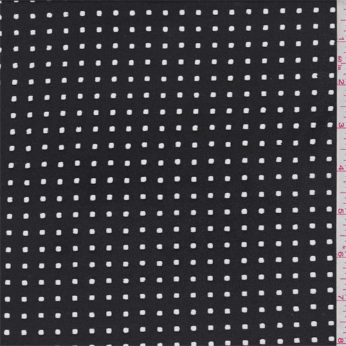 Smoke Black Laser Cut Microsuede Knit