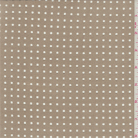 Dark Tan Laser Cut Microsuede Knit