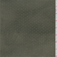 Soft Olive Dot Laser Cut Microsuede Knit