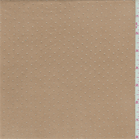 Camel Dot Laser Cut Microsuede Knit