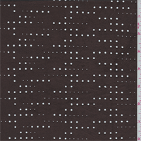 Dark Brown Laser Cut Microsuede Knit