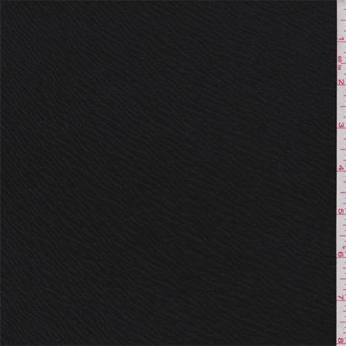 Black Polyester Puckered Knit