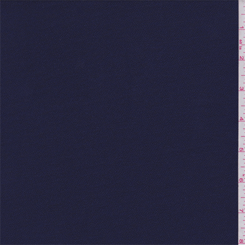 Dark Ink Blue Polyester Pebble Knit