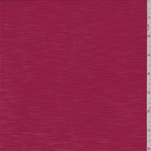 Cherry Red Rayon Slubbed Jersey Knit