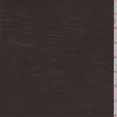 Mocha Brown Rayon Slubbed Jersey Knit