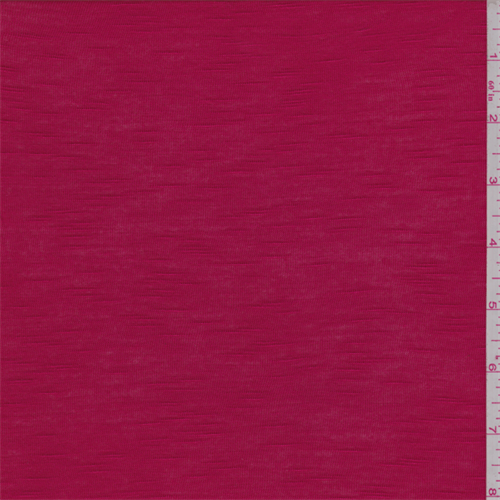Holly Red Rayon Slubbed Jersey Knit