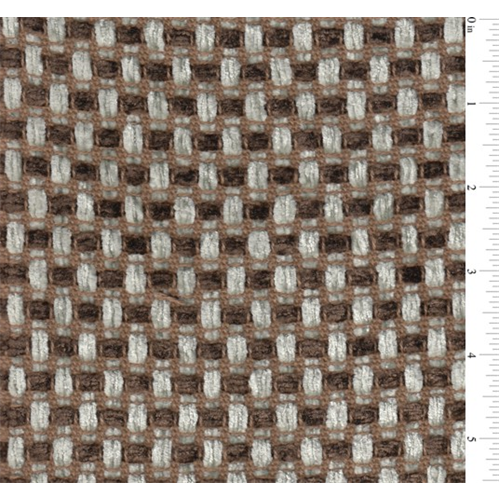 Sea Blue/Brown Basket Weave Chenille Home Decorating Fabric DFW50778