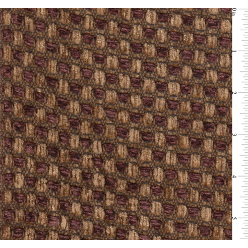 Mahogany Red/Brown Basket Weave Chenille Home Decorating Fabric DFW50780