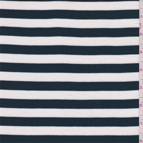 Spruce Green/White Stripe T-Shirt Knit