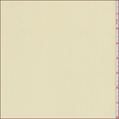 Soft Yellow Crinkled Silk Chiffon