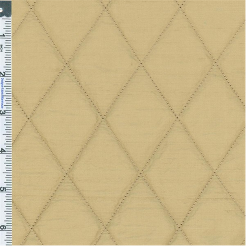 Pebble Beige Quilted Silk Dupioni Home Decorating Fabric DFW50108