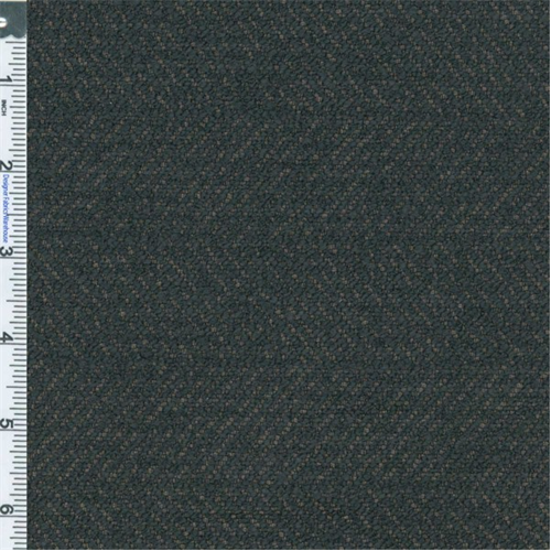 Ebony Black Herringbone Home Decorating Fabric DFW50191
