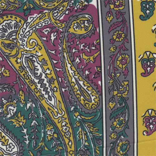 *3 3/8 YD PC--Multicolored Nylon Print Crepe