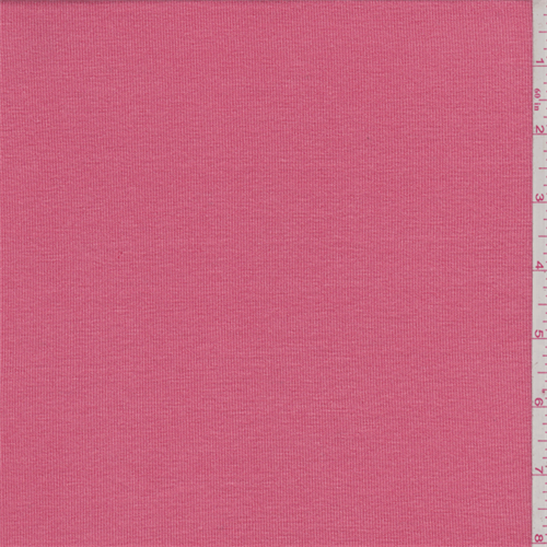 Melon Pink Rayon Jersey Rib Knit