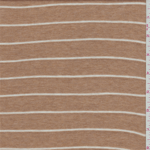 Camel Stripe Baby Rib Knit
