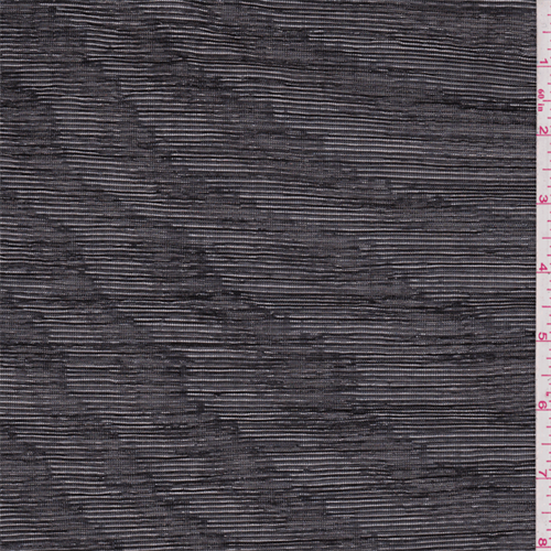 Black/Silver Crinkle Mesh