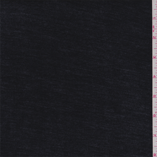 Onyx Black Rib Jersey Knit