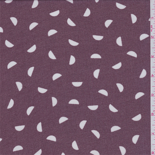 Mulberry/Ivory Polyester Chiffon