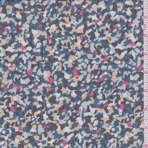 Blue Jay Multi Speck Polyester Chiffon