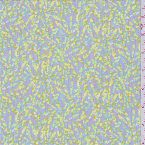 Light Iris Multi Petal Polyester Crinkle Chiffon
