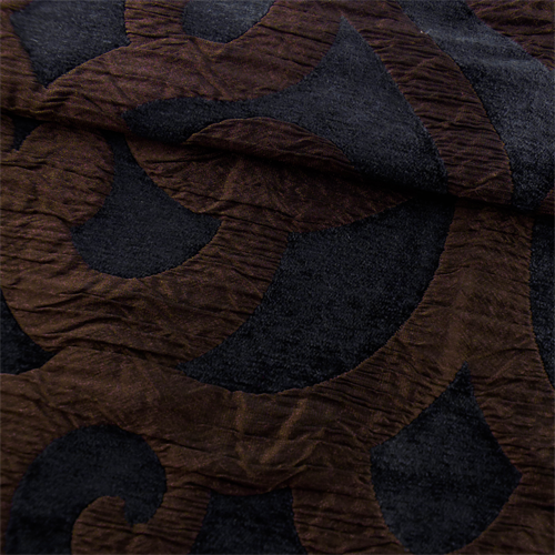 Black/Brown Kooza Slate Matelasse Home Decorating Fabric