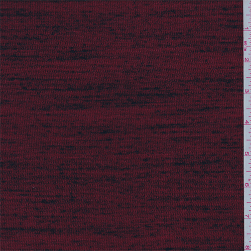 Crimson Red Heather Sweater Knit