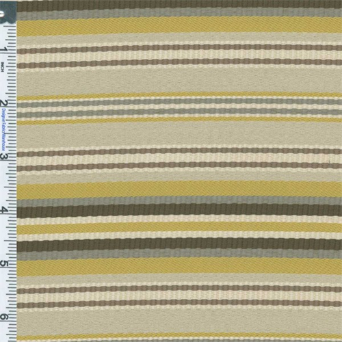 Yellow/Beige Designer Citron Stripe Home Decorating Fabric