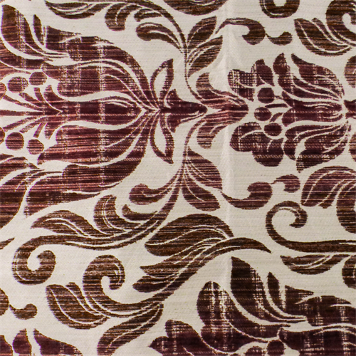 White/Brick Red Floral Home Decorating Fabric