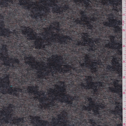 Sage/Navy Houndstooth Boiled Wool Knit