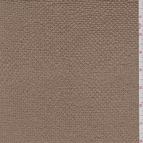 Suntan Brown Puckered Knit