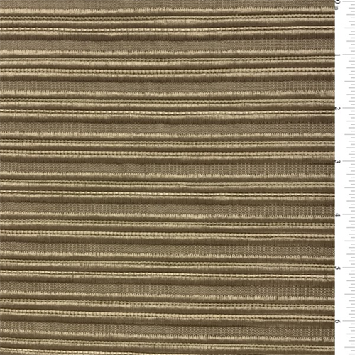 Copper Brown Ribbed Polyester Home Decorating Fabric