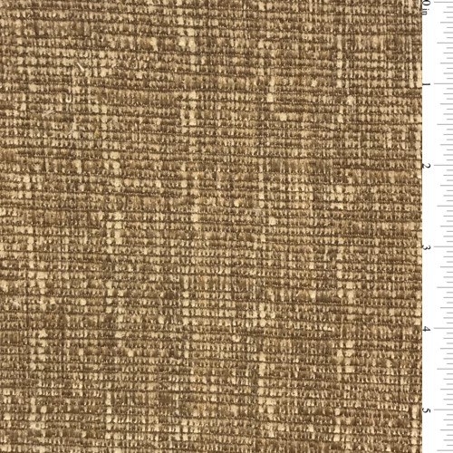 Golden Beige/Brown Tremont Tweed Chenille Home Decorating Fabric