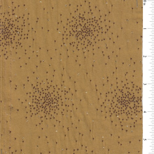Chartreuse Yellow/Brown Star Home Decorating Fabric DFW50817