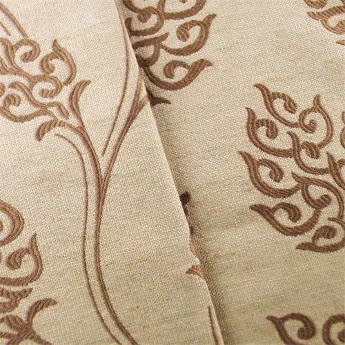 Tan Beige Vine Leaf Home Decorating Fabric