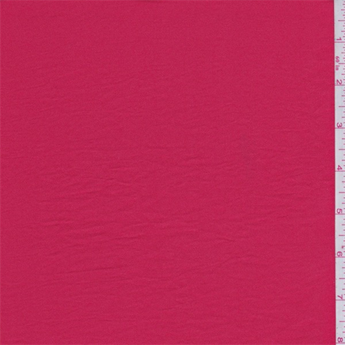 Coral Red Polyester Charmeuse