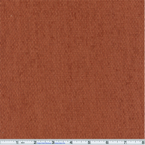 *6 YD PC--Terracotta Orange Bailey Chenille Upholstery Fabric