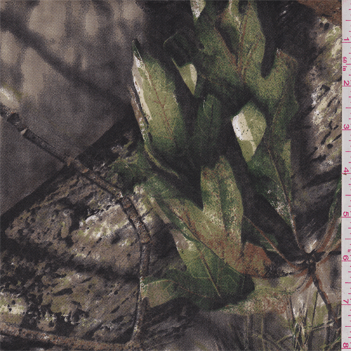 *1 3/4 YD PC--Brown/Green Mossy Oak Country Camo Twill