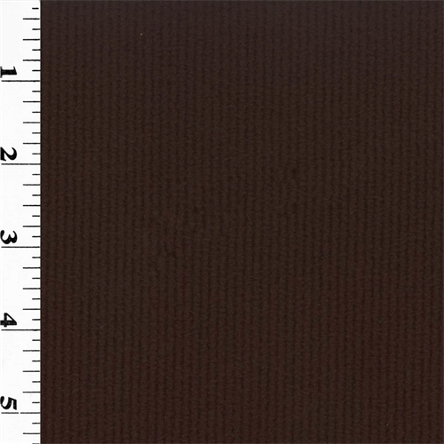 Polartec Double Sided Ribbed Fleece - Brown DFW10033
