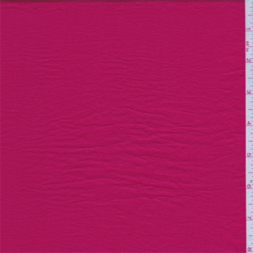 Bright Rose Crinkled Crepe de Chine